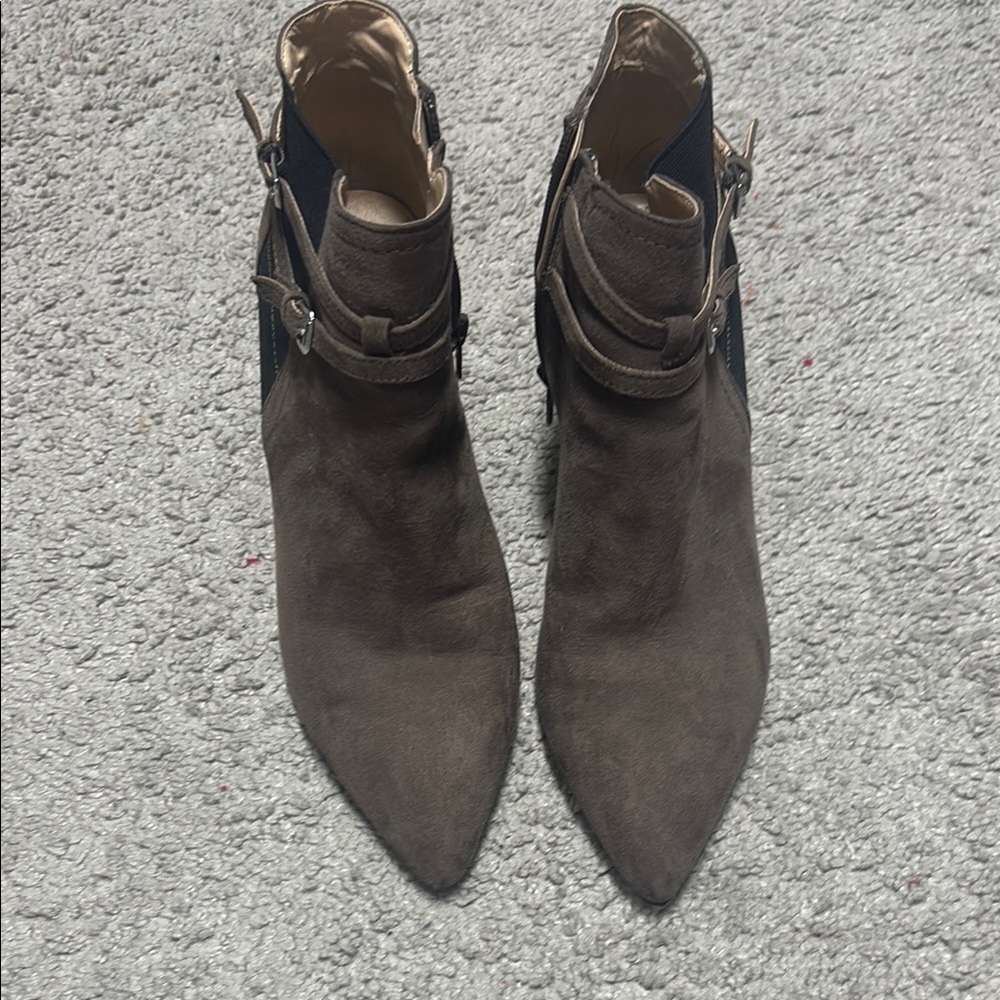 Brown Suede Ankle Boots